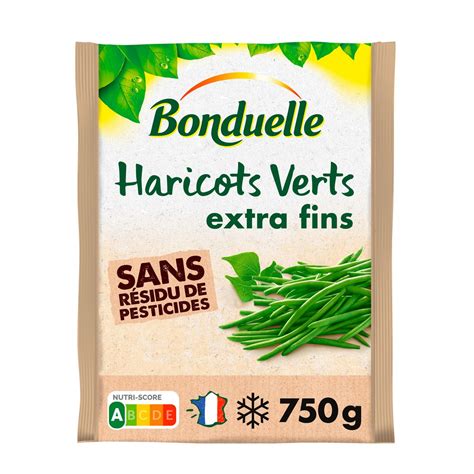 BONDUELLE Haricot vert extra fin sans résidu de pesticides 3 4 portions