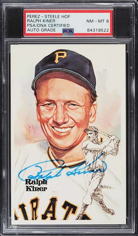 Perez Steele Postcard Ralph Kiner Auto PSA Auth OLYMPUS DI Flickr