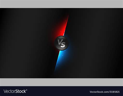 Black versus vs screen competition background Vector Image