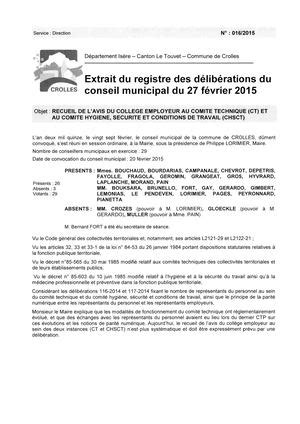 Calaméo Crolles Deliberation 16 2015 2 Recueil Avis Coll Ge Employeur