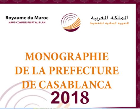 Monographie De La Préfecture De Casablanca Centre Régional D