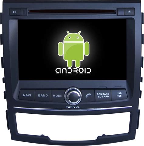 Android Quad Core Car DVD Player 7 GPS Navigation For Ssangyong