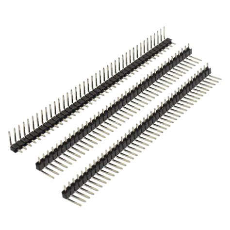 3 Pcs 40 Pins 2 54mm Pitch Right Angle PCB Board Pin Headers S EBay