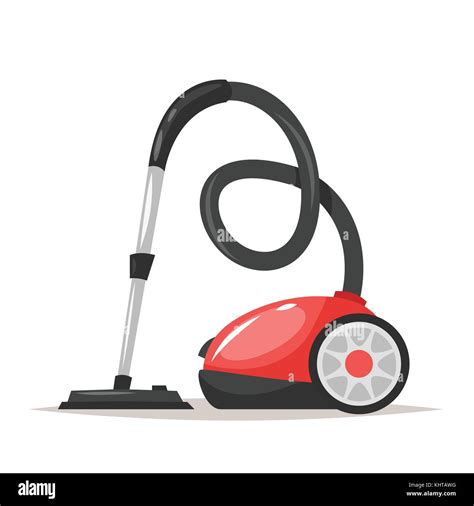 Vector Cartoon Style Illustration Of A Vacuum Cleaner Isolated On