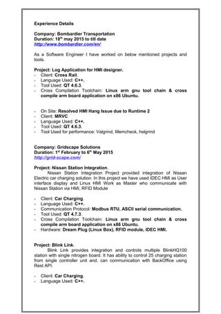 Dipak Desai Resume Pdf