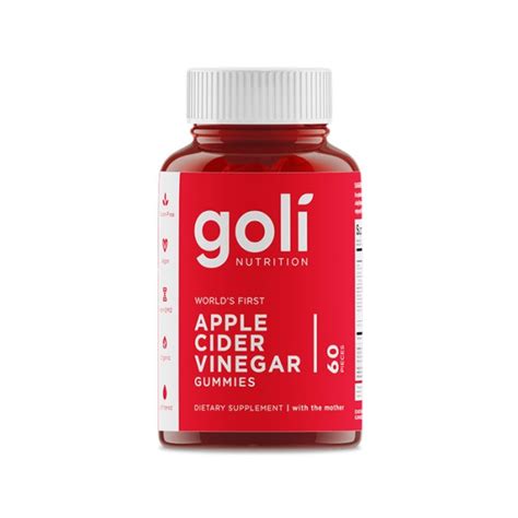 Goli Apple Cider Vinegar Gummy Vitamins 60 Count Pinnacle