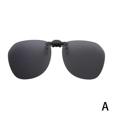 Retro Clip On Sunglasses Polarized Flip Up Lenses For Driving B3