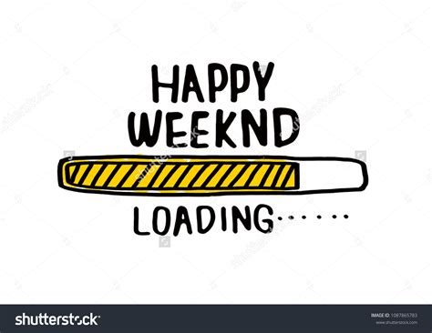 Happy Weekend Vector Illustration Stock Vector (Royalty Free ...