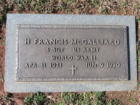 Harold Francis McGalliard 1921 1990 Find A Grave Memorial