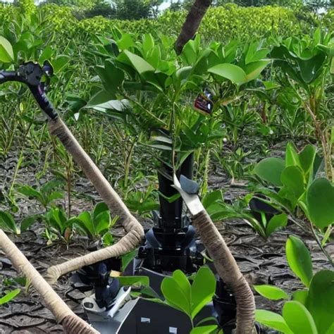 Mangrove Planting Industrial Robot Stable Diffusion