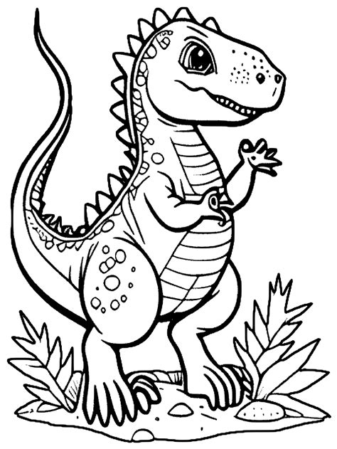 Dinosaur Coloring Page · Creative Fabrica