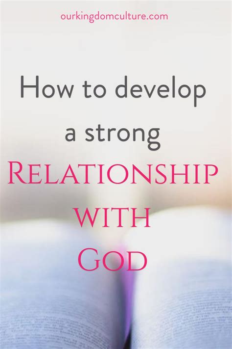 How To Develop A Personal Relationship With God Artofit