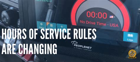 Hours Of Service Rules Are Changing