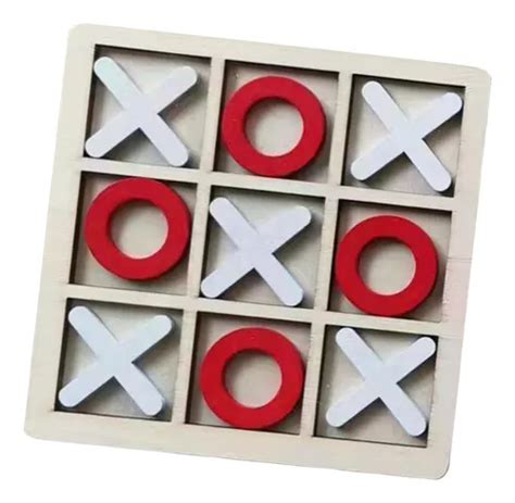 Conjunto De Jogos De Madeira Tic Tac Toe Jogo De Tabuleiro Frete grátis