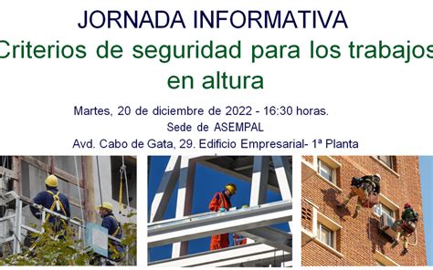 ASEMPAL Jornada PRL Criterios De Seguridad Para Los Trabajos En