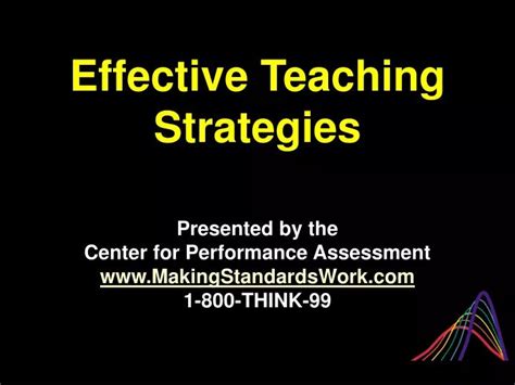 Ppt Effective Teaching Strategies Powerpoint Presentation Free