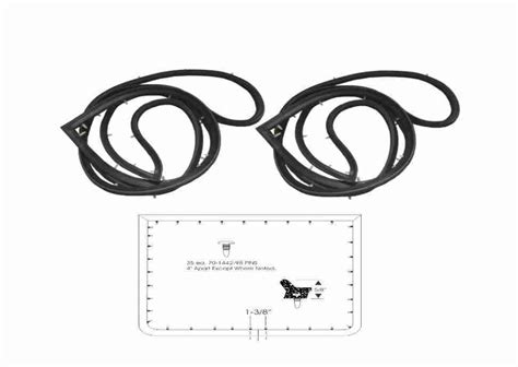 Door Sedan Rear Door Opening Weatherstrip Kit Cpr Parts