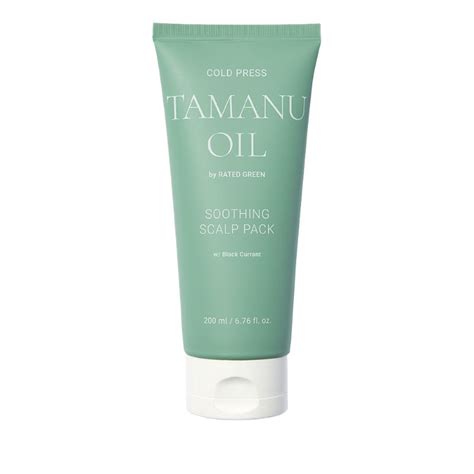 Rated Green Cold Press Tamanu Oil Soothing Scalp Pack Black Currant