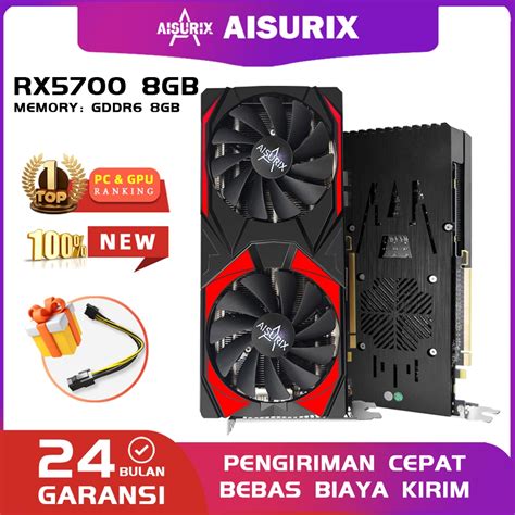 Jual AISURIX New Video Card RX 5700 XT 8GB GDDR6 Gaming Video Card GPU