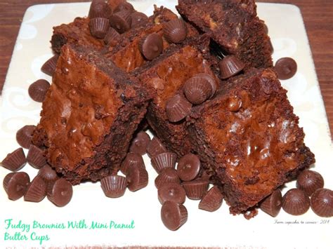 Fudgy Brownies With Mini Peanut Butter Cups From Cupcakes To Caviar