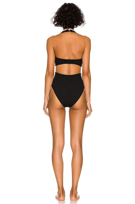 Hunza G Ursula One Piece Swimsuit In Black FWRD