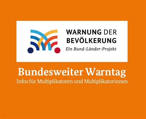 Bundesweiter Warntag