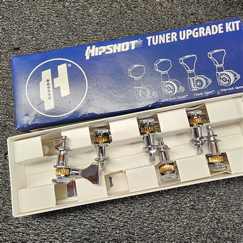 Hipshot Grip Lock Open Chrome 18 1 3x3 Tuners With UMP Reverb