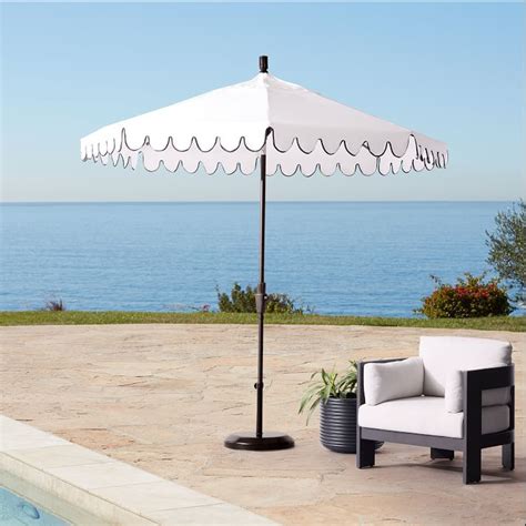 Scallop Edge Outdoor Umbrella 9 West Elm