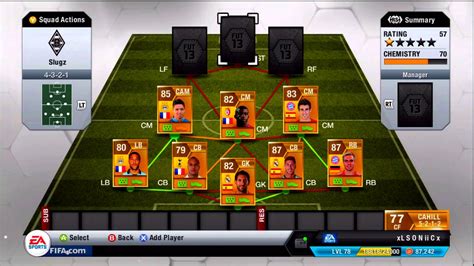 Fifa 13 Squad Builder 4321 Hybrid Ft Tots Payet Reus Ramos Lahm Youtube