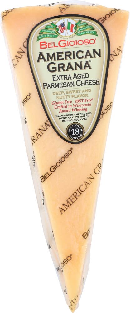 BELGIOIOSO American Grana Parmesan Cheese Wedge 8 Oz 6 Pack