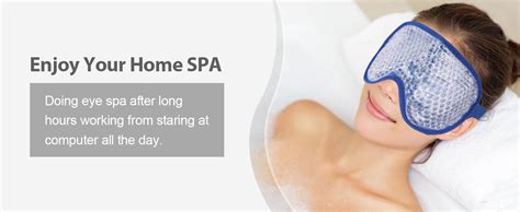 Newgo Cooling Eye Mask For Puffy Eyes Reusable Hot Cold Therapy Gel Cold Eye Mask For Migraine