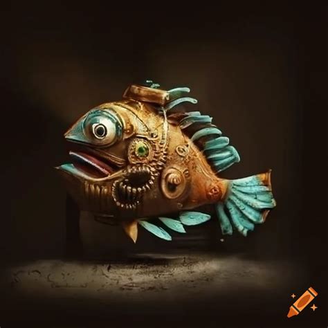 Steampunk Fish Art On Craiyon