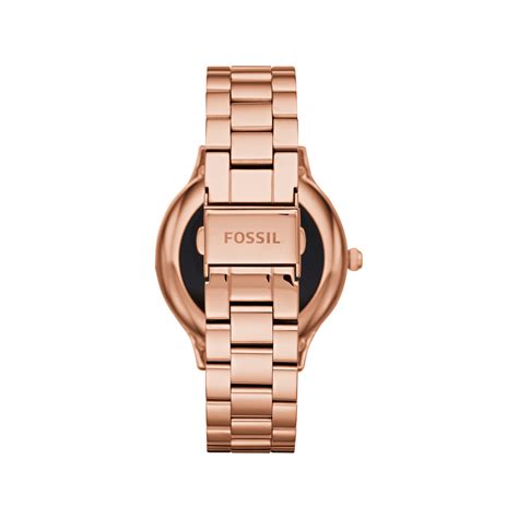 Montre Fossil Connect E Femme Acier Rose Femme Mod Le Ftw Maty