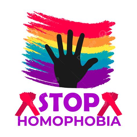 Stop Homophobia Vector Hd Images Stop Homophobia Design Background Png