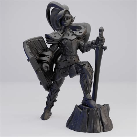 Hot Goblin 女戦士A プレートアーマーのミニチュア ホットゴブリン