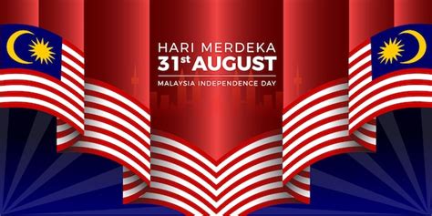 Premium Vector Hari Merdeka 31 August Malaysia Independence Day