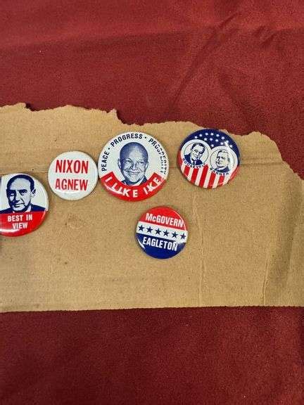 Assorted Vintage Presidential Campaign Buttons - The Auction Team