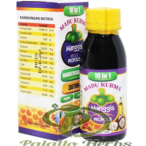 Jual Madu Kurma Manggis Plus Propolis 10in1 10 In 1 Shopee Indonesia