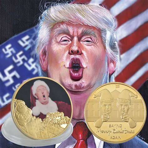 Wr Us President Donald Trump Metal Coins Gold Plated Coin American