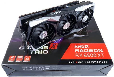 Msi Rx 6800xt Gaming X Trio 16 Gb Im Test Vernunft Auf Leisen Sohlen