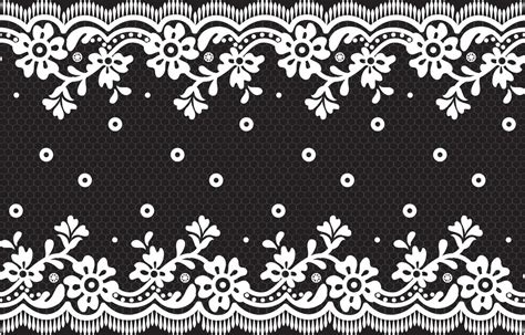 Seamless Lace Pattern Flower Vintage Vector Background Vector