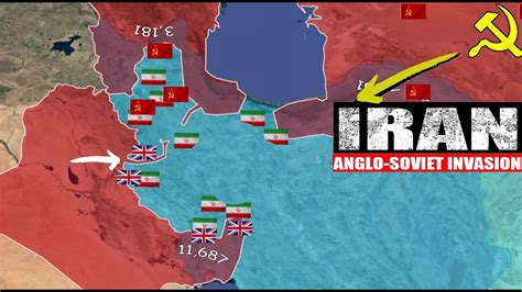 Anglo Soviet invasion of Iran using Google earth World War 2 Battles - YouTube