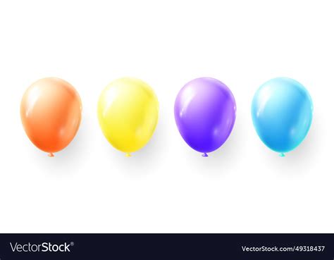 Helium balloon3d Royalty Free Vector Image - VectorStock