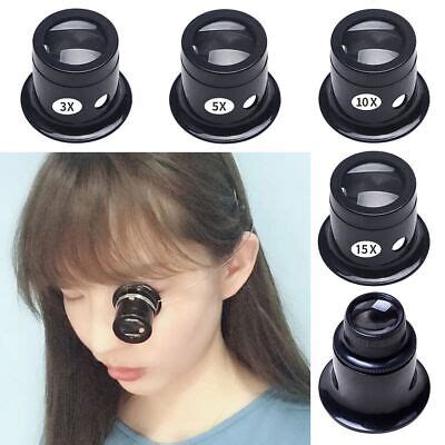 Watchmakers Mini Jewelers Eye Loupe Magnifying Glass Monocular Loop