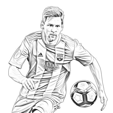 Dibujos De Messi Para Colorear