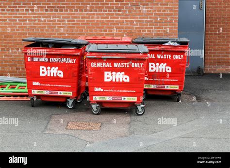 Biffa Wheeled Refuse Bins For General Waste Dry Mixed Recyclables At