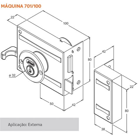 Fechadura Sobrepor 701 100 Stam Serralheria