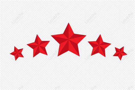 Stereo Red Star Three Star 3 Star Stars Png Transparent Background