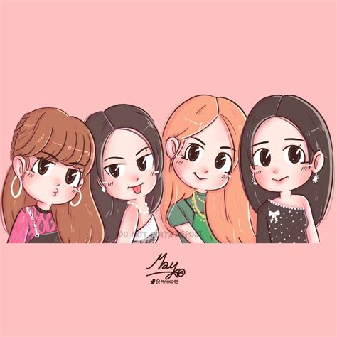 Blackpinkfanart Hashtag On Twitter Cute Cartoon Wallpapers Bff