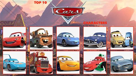 My Top 10 Cars Characters by jacobstout on DeviantArt